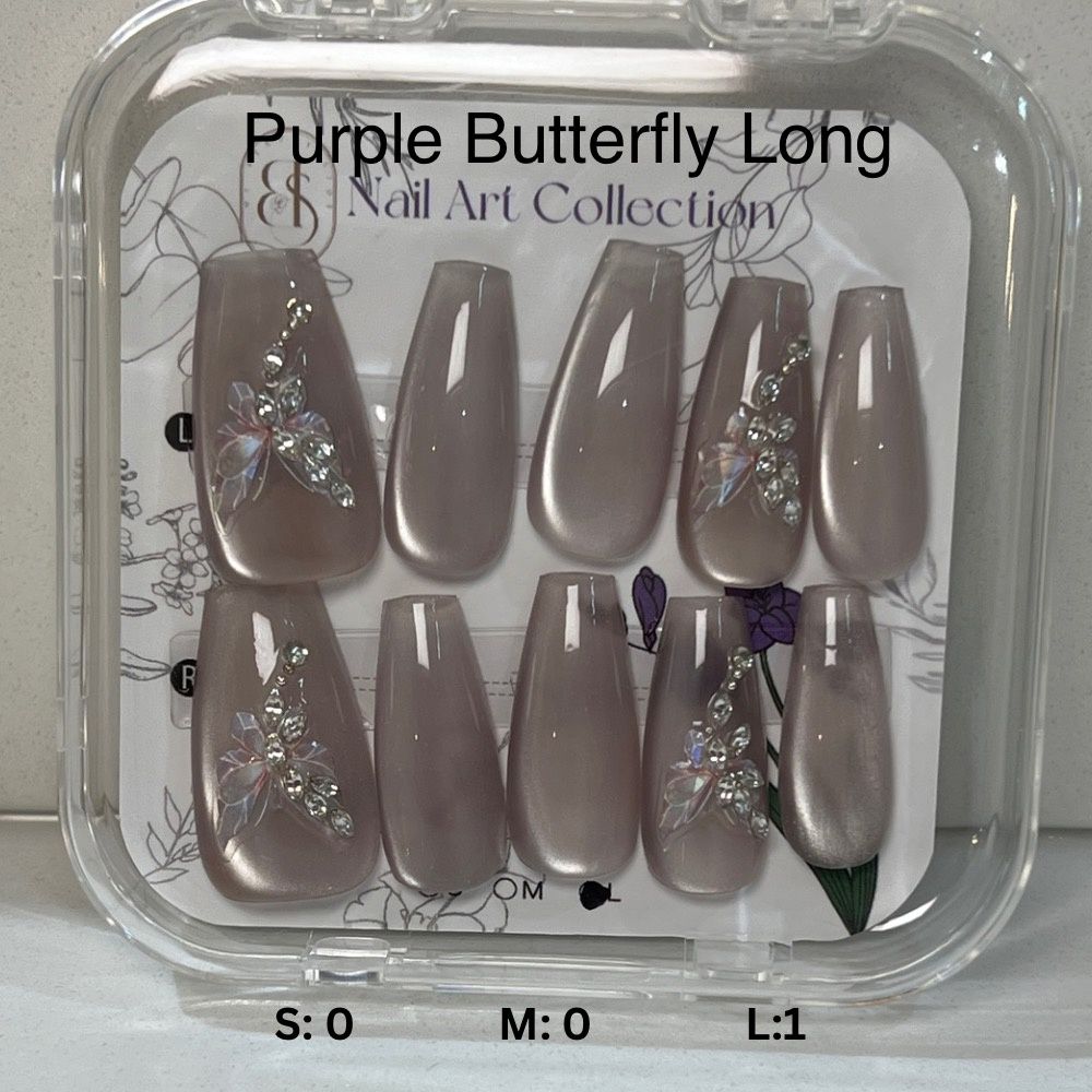 Purple Butterfly Long
