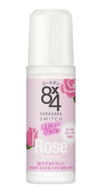 Kao 8x4 Fragrance Roll-on Deodorant Rose