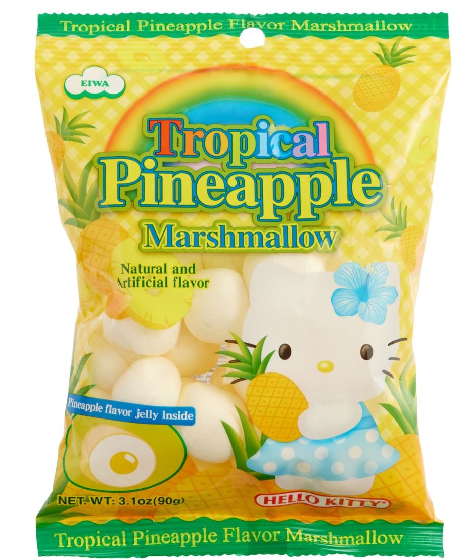 Hello Kitty Tropical Pineapple Flavor Marshmallow