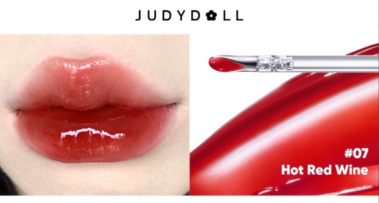 Judydoll Watery Lip Gloss #07 Hot Red Wine