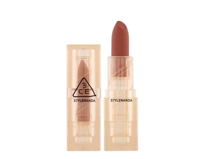 Soft matte lipstick clear layer orange