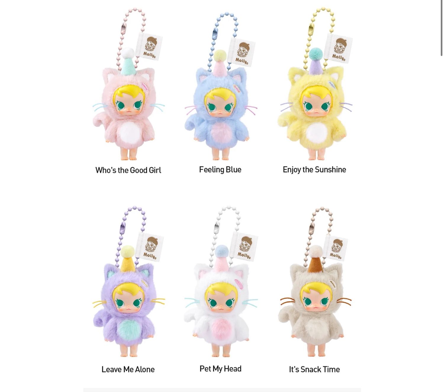 Baby Molly Pocket Friends Vinyl Plush Pendant Blind Box