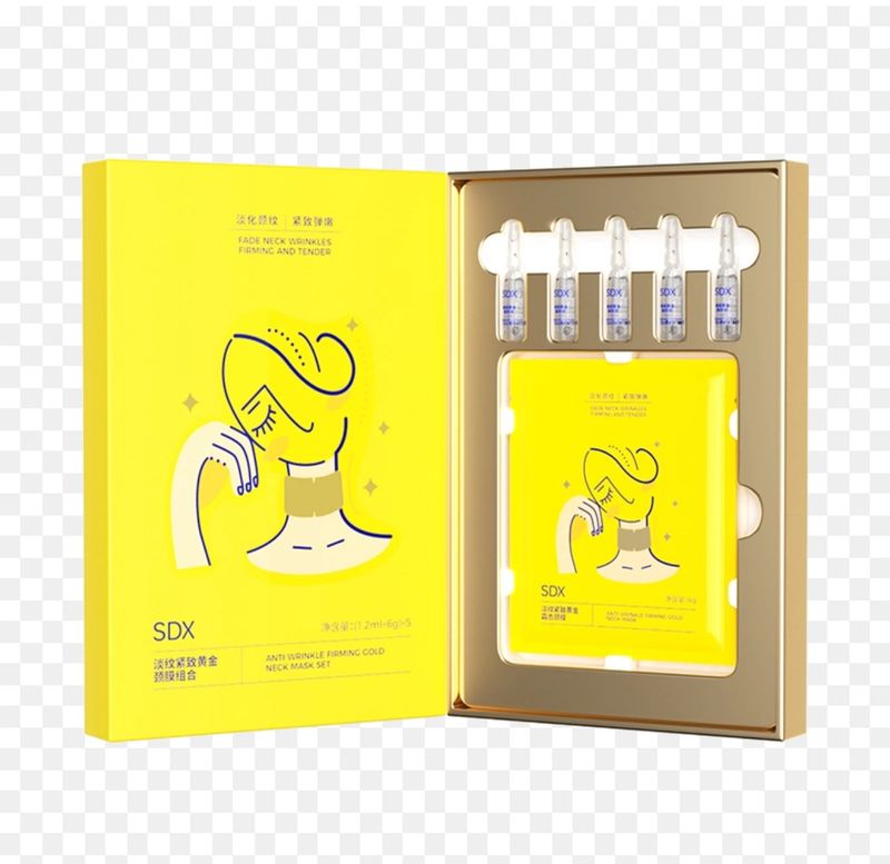 Anti-Wrinkle Firming Gold Neck Mask Set