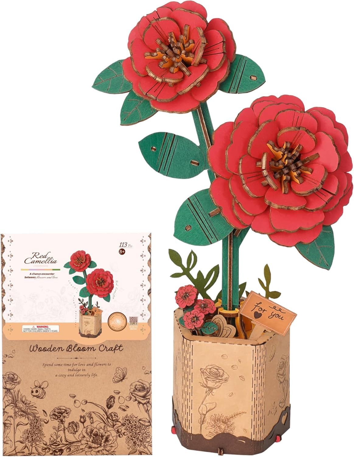 Wooden Bloom Craft, Fragrance: Red Camellia
