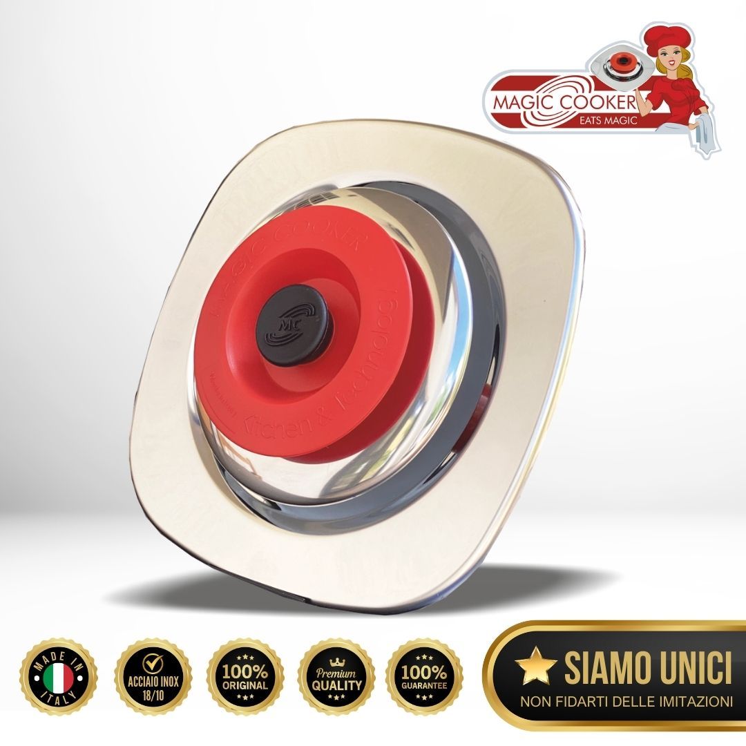 Coperchio Quatondo Diam.27 Acciaio 18/10 - Magic Cooker