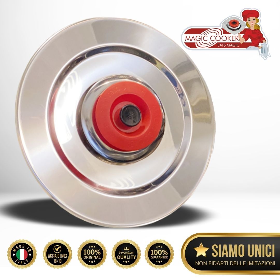 Coperchio Tondo XL Diam.41 Acciaio 18/10 - Magic Cooker