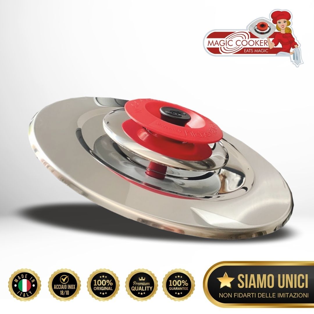 Coperchio Tondo Diam.31 Acciaio 18/10 - Magic Cooker