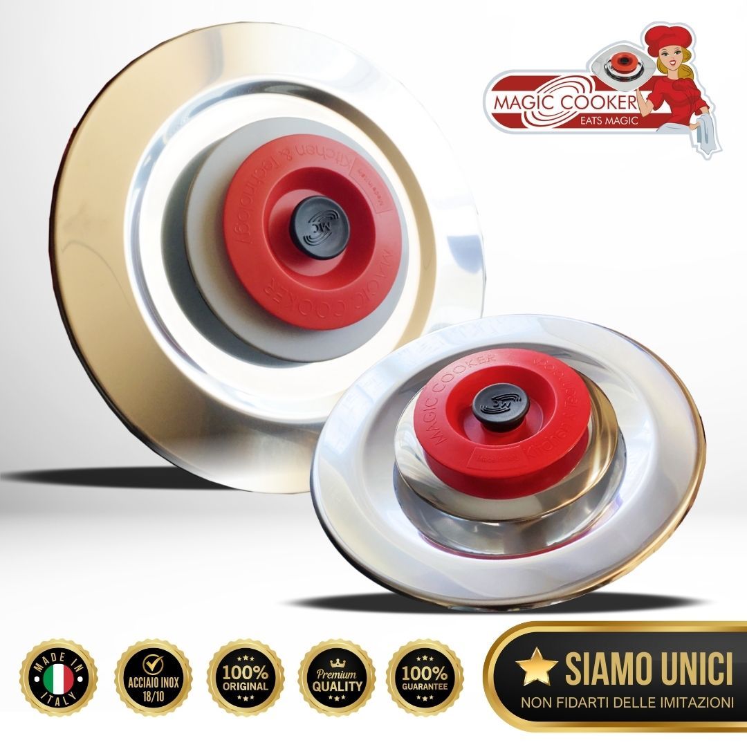 Coperchi Tondi Diam.27 e 35 Acciaio 18/10 - Magic Cooker