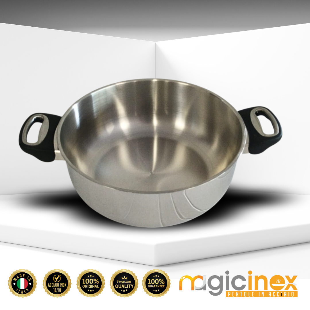 Casseruola in Acciaio Diam.24