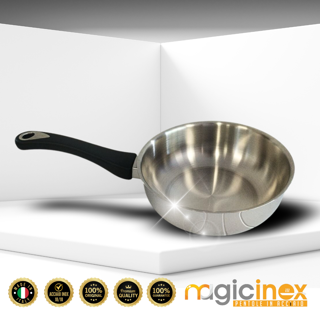 Padella Alta in Acciaio Diam.20