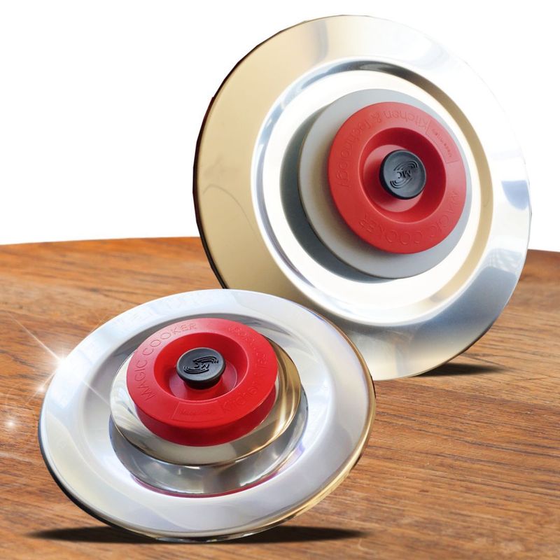 Coperchi Tondi Diam.27 e 35 Acciaio 18/10 - Magic Cooker Coperchi Tondi Diam.27 e 35 Acciaio 18/10 - Magic Cooker
