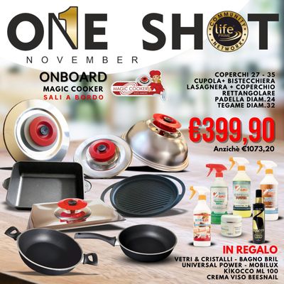 ONE SHOT NOVEMBRE COPERCHI 27 - 35 CUPOLA+ BISTECCHIERA LASAGNERA + coperchio RETTANGOLARE PADELLA DIAM.24 TEGAME DIAM.32 + IN REGALO VETRI & CRISTALLI - BAGNO BRIL UNIVERSAL POWER - MOBILUX KìKOCCO ONE SHOT NOVEMBRE COPERCHI 27 - 35 CUPOLA+ BISTECCHIERA LASAGNERA + coperchio RETTANGOLARE PADELLA DIAM.24 TEGAME DIAM.32 + IN REGALO VETRI & CRISTALLI - BAGNO BRIL UNIVERSAL POWER - MOBILUX KìKOCCO