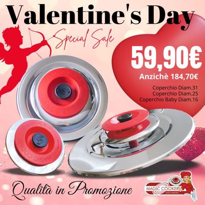 Valentine's Day Coperchio Diam.31 + Coperchio Diam.25 + Coperchio Baby Diam.16 (Magic Cooker ORIGINALE) Valentine's Day Coperchio Diam.31 + Coperchio Diam.25 + Coperchio Baby Diam.16 (Magic Cooker ORIGINALE)