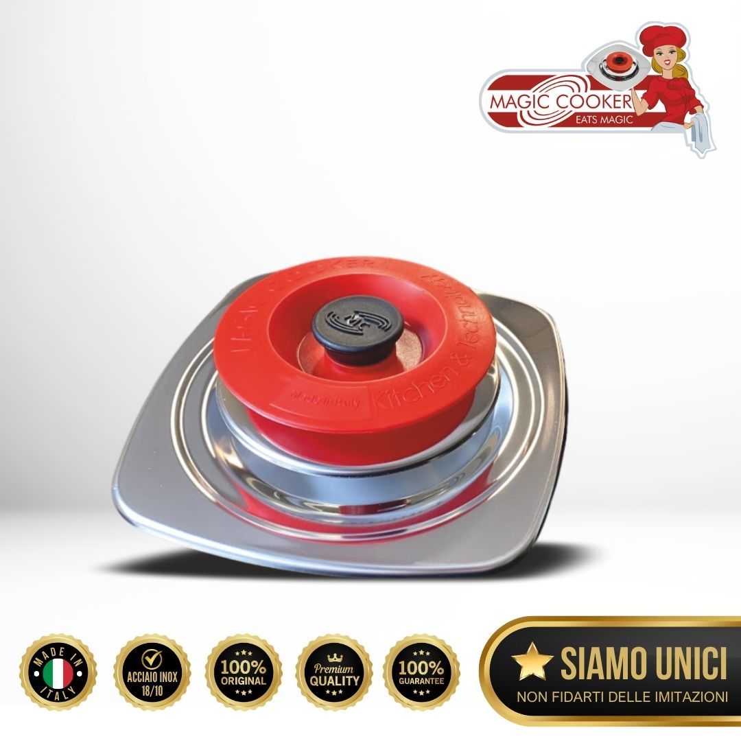 Coperchio Quatondo Diam.22 Acciaio 18/10 - Magic Cooker