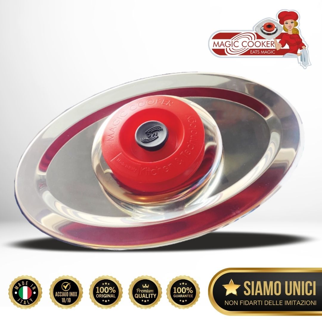 Coperchio Ovale Acciaio INOX 18/10 - Magic Cooker (ORIGINALE)