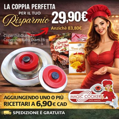 Kit Copercho Diam.27 + Coperchio Baby Diam.16 in Acciaio 18/10 Kit Copercho Diam.27 + Coperchio Baby Diam.16 in Acciaio 18/10