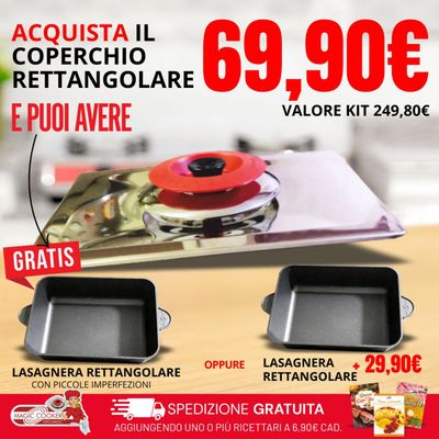 Kit COPERCHIO + LASAGNERA RETTANGOLARE
