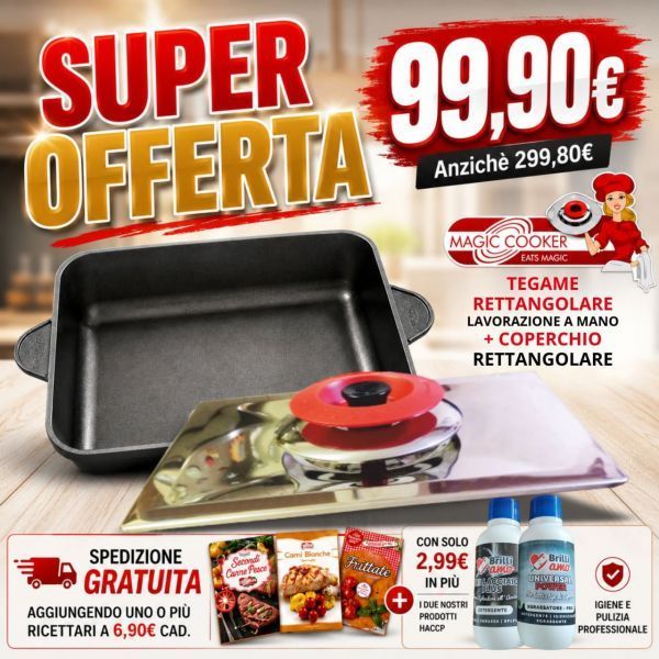 Kit COPERCHIO + LASAGNERA RETTANGOLARE Kit COPERCHIO + LASAGNERA RETTANGOLARE