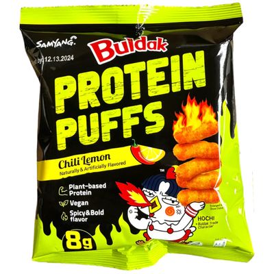 Buldak protein puffs chilli lemon