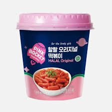 pink rocket topokki halal original 140g