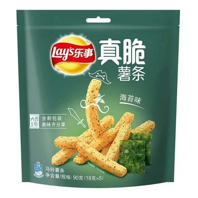 Truly Crispy Seaweed Flavored Potato sticks 90g