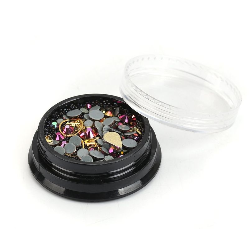 1 boites de paillettes sequins strass fushia pour inclusion resine B0124383