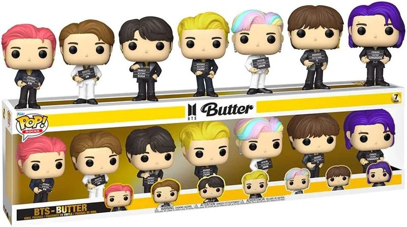 Blister 7 figuras POP BTS Butter Exclusive
