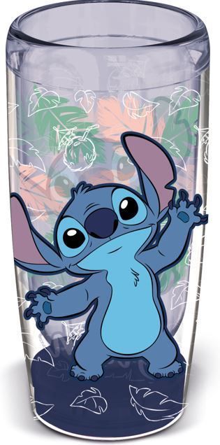 Vaso doble pared antivuelco Stich625ML Ohana Disney