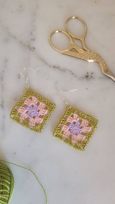 Classic Granny Square Earrings