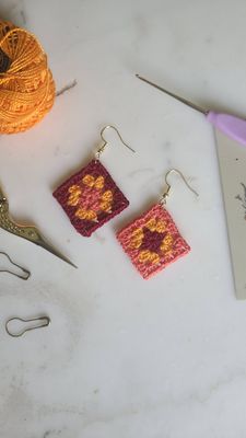 Classic Granny Square Earrings