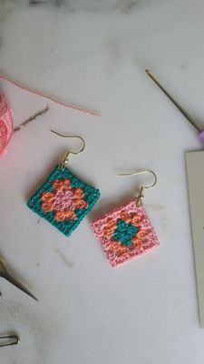 Classic Granny Square Earrings
