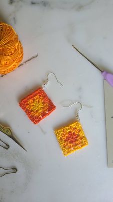 Classic Granny Square Earrings