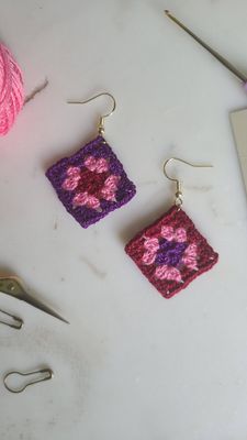 Classic Granny Square Earrings