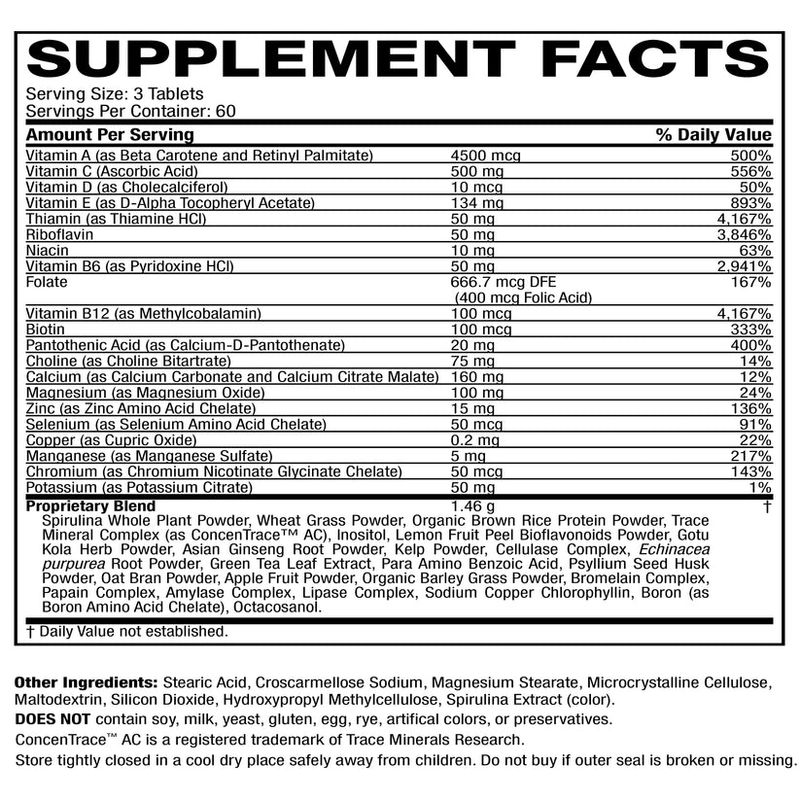 Life's Fortune Vegetarian Multiple Vitamin Tablets