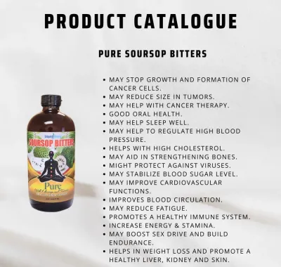 Soursop Bitters with Moringa and Turmeric 16oz