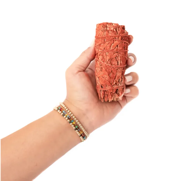 Dragon's Blood Sage Herb Wand 4"