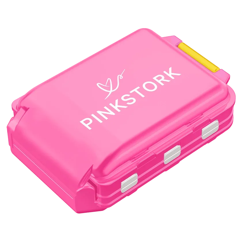 Pink Stork Pill Case