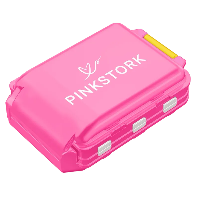 Pink Stork Pill Case