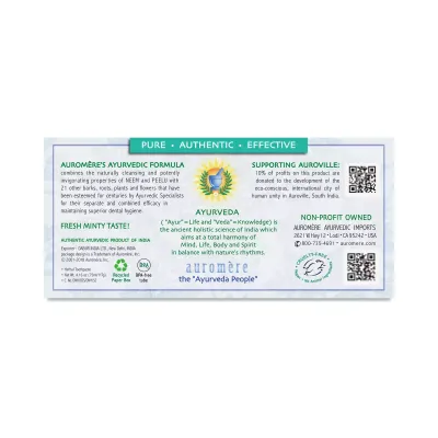 Auromere Ayurvedic Neem Toothpaste (Fresh Mint)