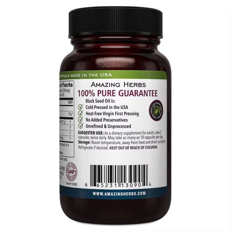 Premium Black Seed Oil Caps