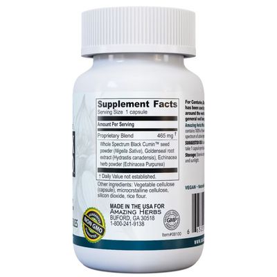 Amazing Herbs Black Seed GOLD with Echinacea &amp; Goldenseal