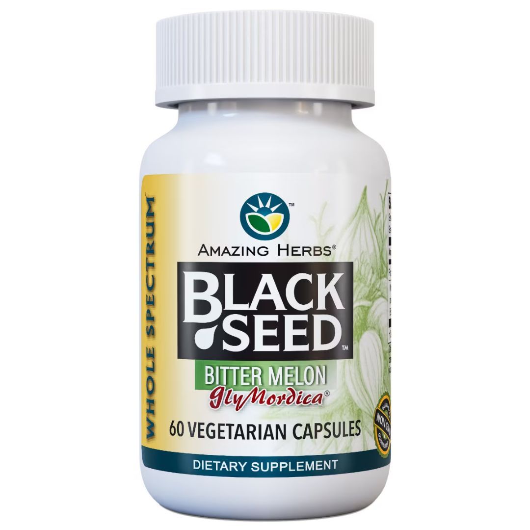 Amazing Herbs Black Seed + Bitter Melon (GlyMordica™ Formula)