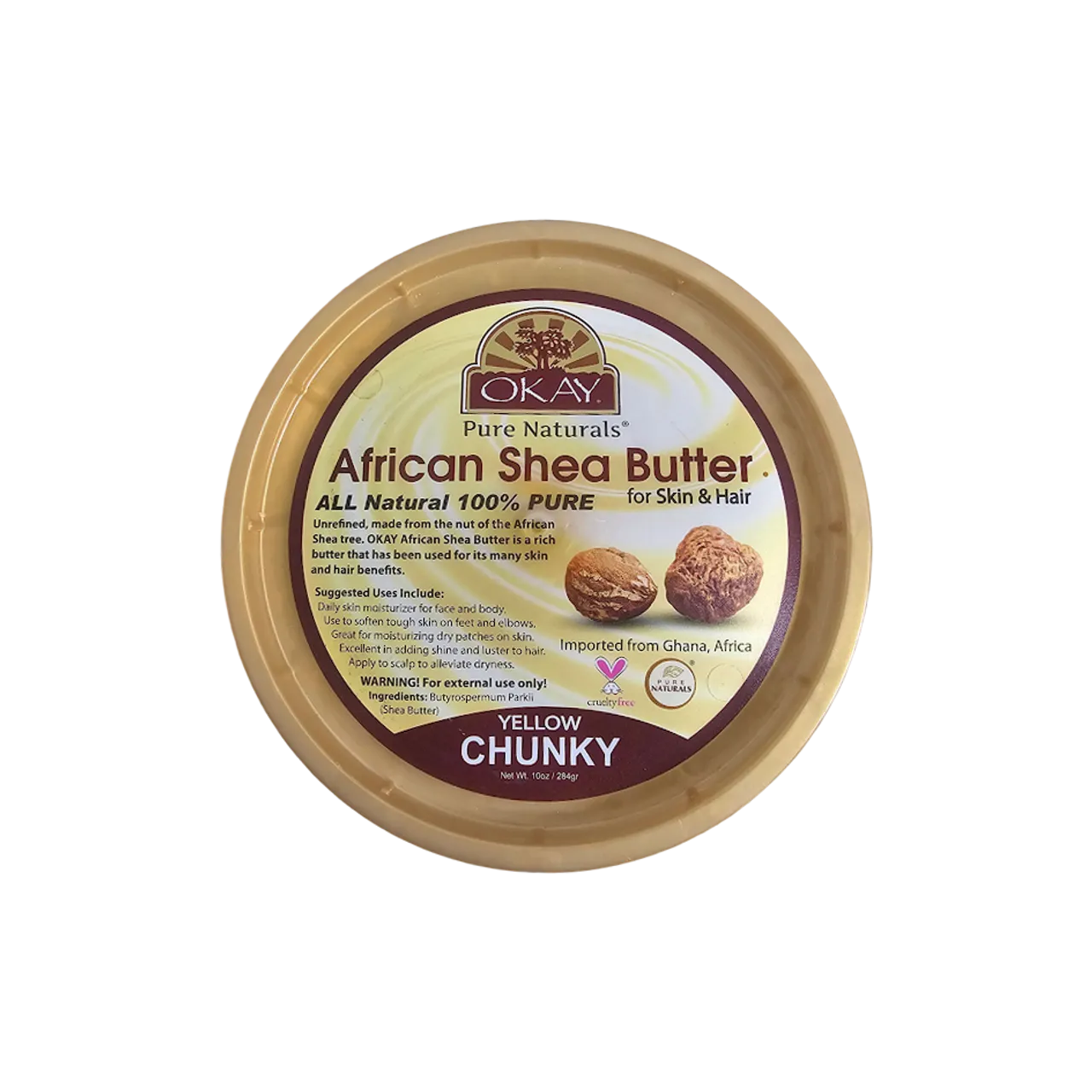 Shea Butter Yellow Chunky 10oz