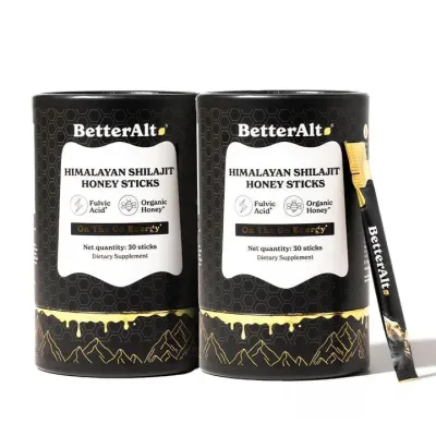 BetterAlt Gold+ Shilajit Honey Sticks