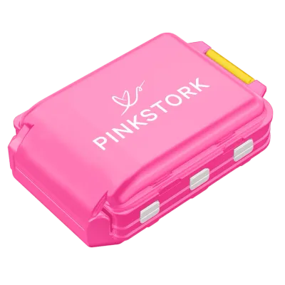Pink Stork Pill Case