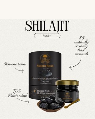 Pure Himalayan Shilajit Resin (Gold Grade) | 30 g Resin