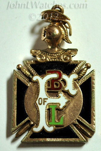 Antique Brotherhood Of Railroad Firemen Fob - BLF