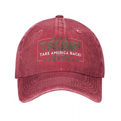 Donald Trump 2024 Take America Back Baseball Cap Vintage Distressed