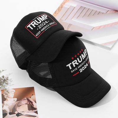 Trump 2024 US Flag Adjustable Trucker Hat