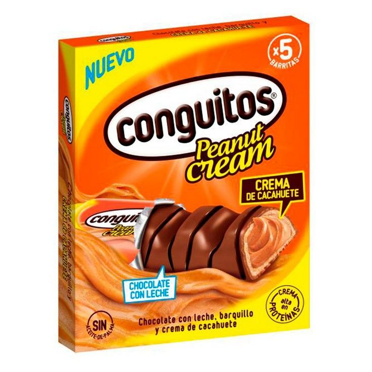 CONGUITOS PEANUT CREAM BARRITAS 115G